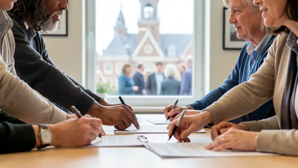 Generieke afbeelding van samenwerkende handen in een sociale dienstverleningscontext in Vlaanderen.