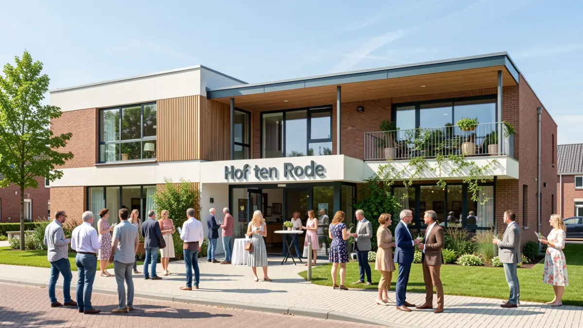 Nieuw buurtpunt Hof ten Rode in Baasrode opent de deuren met buurtbewoners.