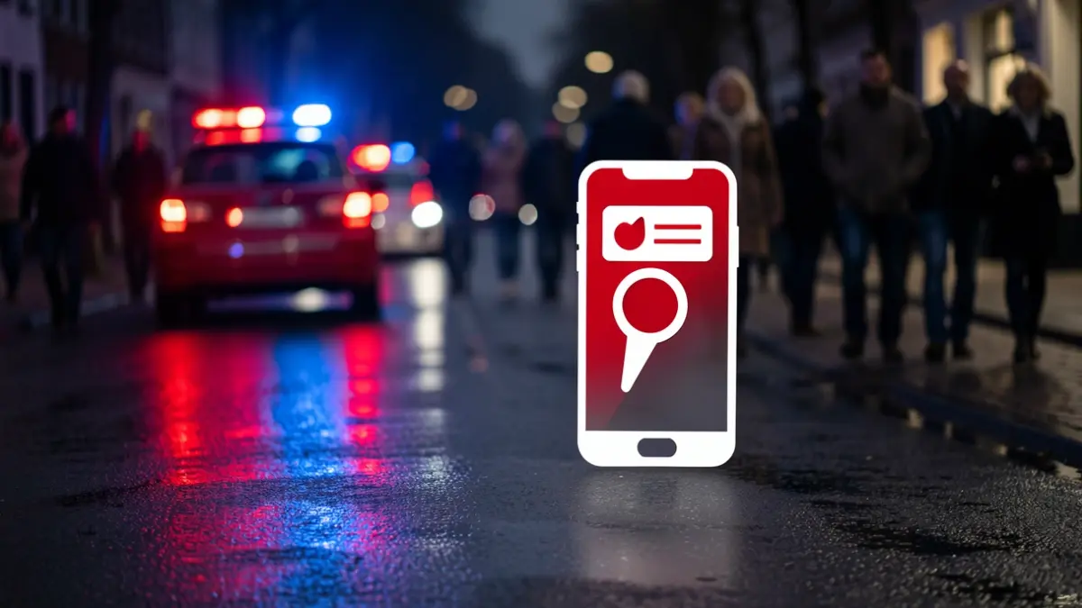 Generic image of an emergency alert on a smartphone.