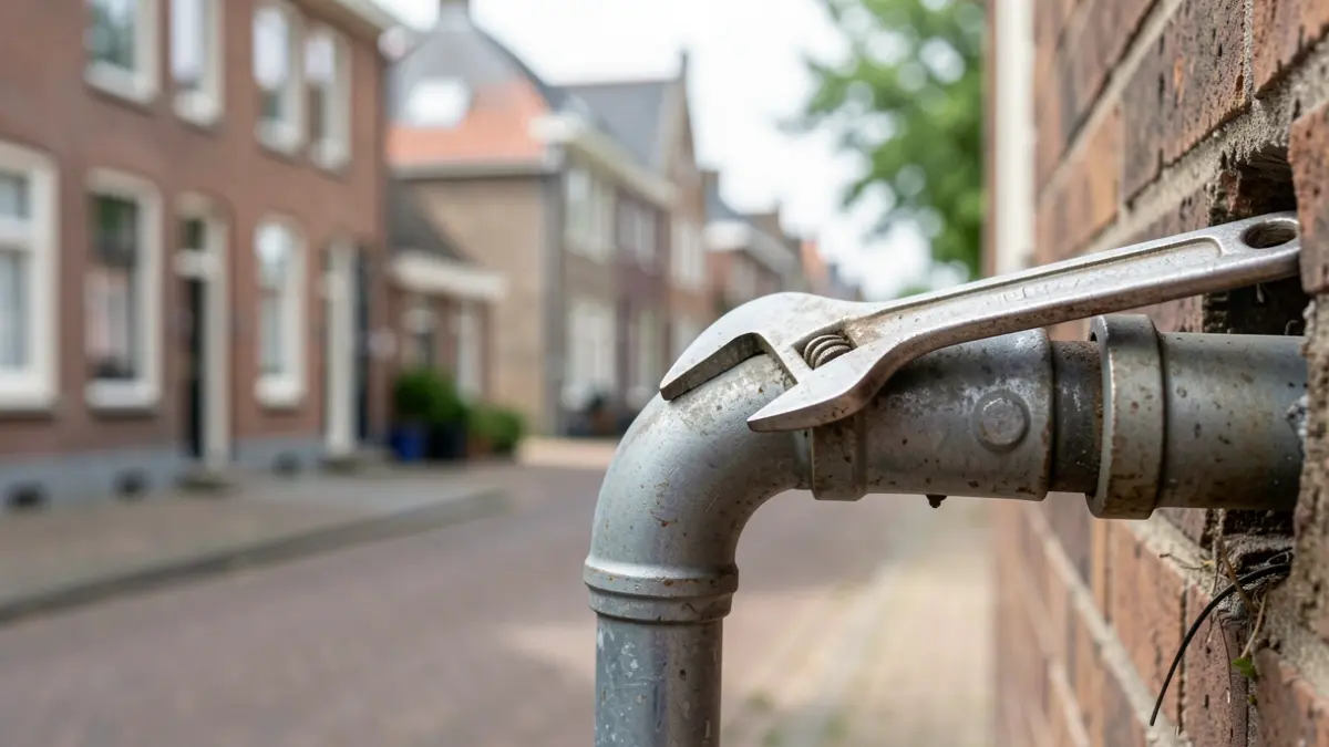 Generic image of a water pipe repair on a Flemish street.
