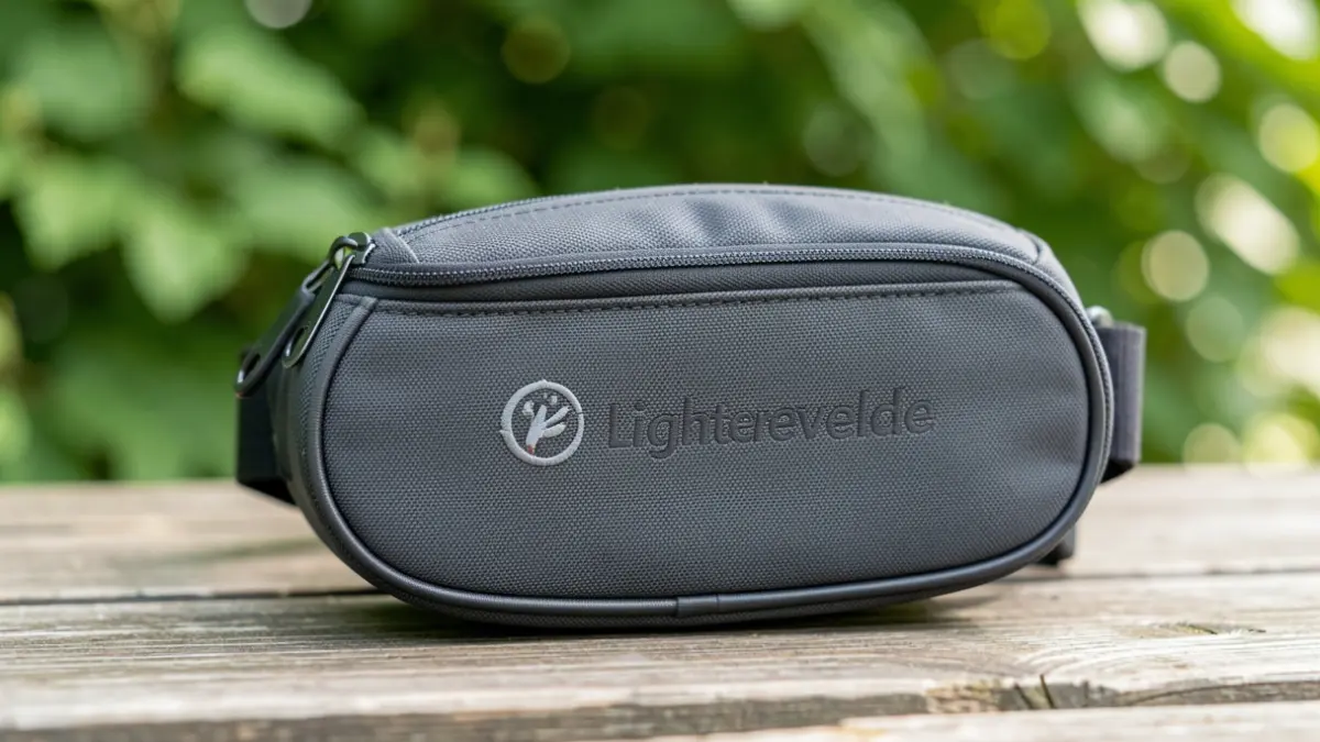 Bicycle bag with the Lichtervelde municipal logo.