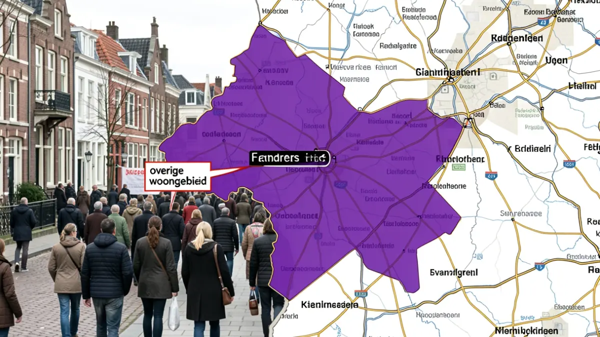 A map indicating a purple zone for soil remediation in Zwijndrecht.