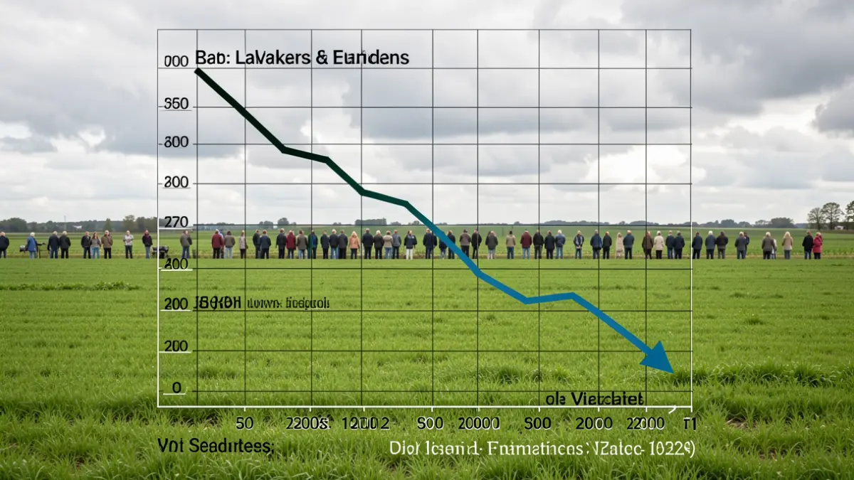 Generic image: with declining vacancies and rising job seekers, against a backdrop of Flemish fields.