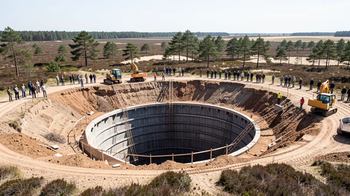Nieuwe bluswaterputten worden aangelegd in de Kalmthoutse Heide.