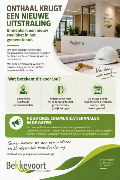 Gemeentehuis Bekkevoort krijgt nieuwe uitstraling: werken starten binnenkort