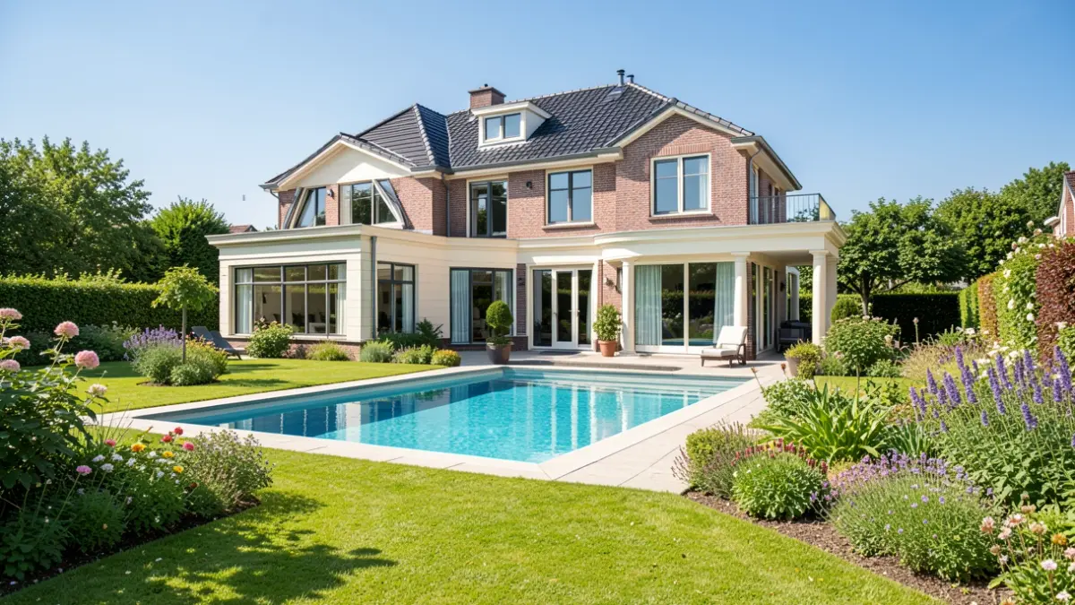 Villa met zwembad en tuin in Rumst.