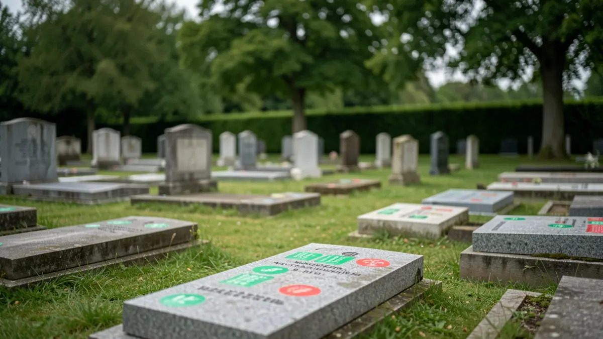 Generic image of a cemetery in Flanders with grave markers.