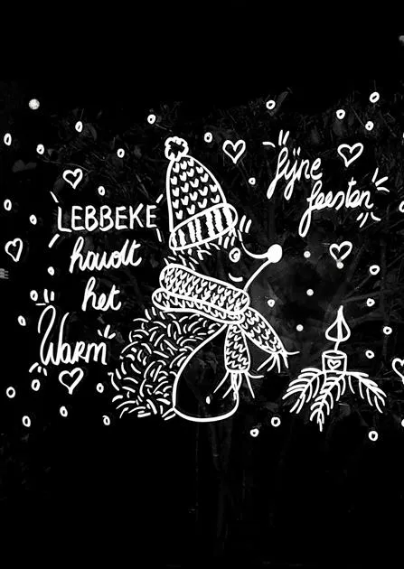 Lebbeke houdt het warm: raamtekening of gedicht voor ouderen