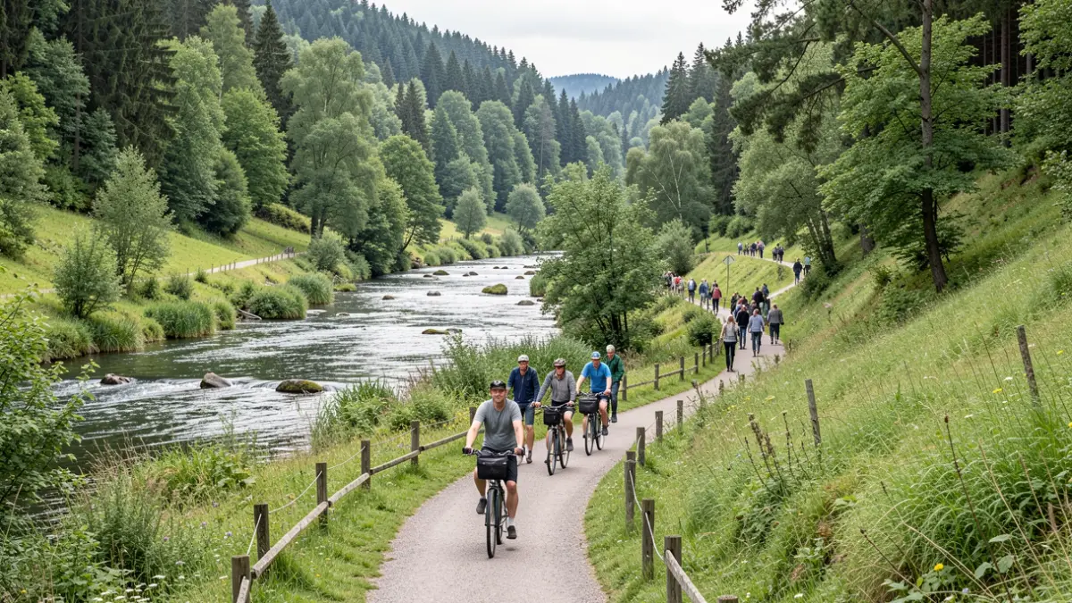 Een fietsroute door de vallei van de Klein Schijn, met beverburchten.