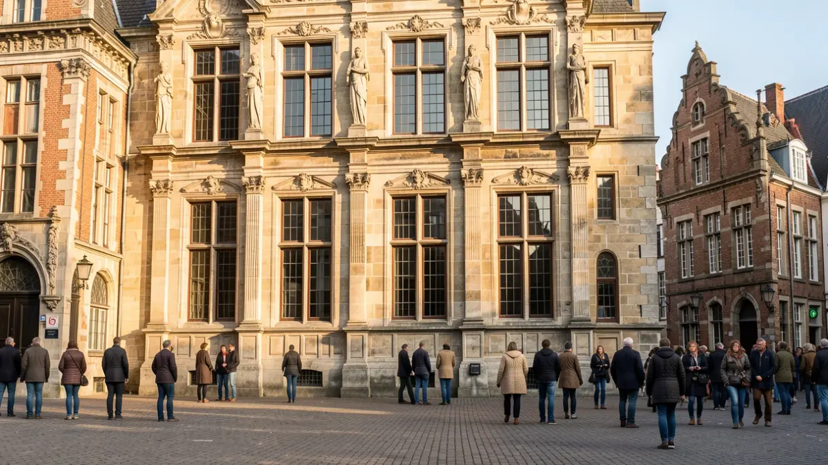 Generieke afbeelding van de gevel van een historisch gebouw in een Vlaamse stad.