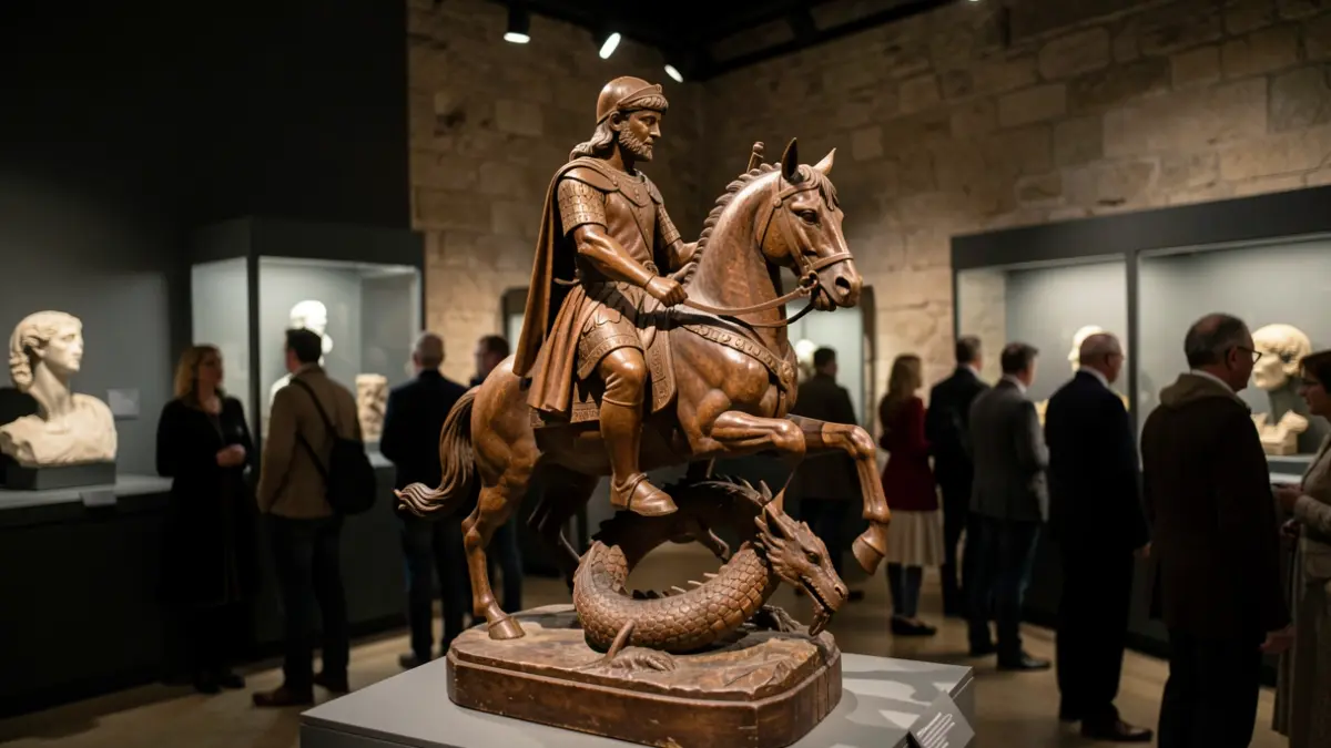 Generic image: displayed in a museum hall with soft lighting.