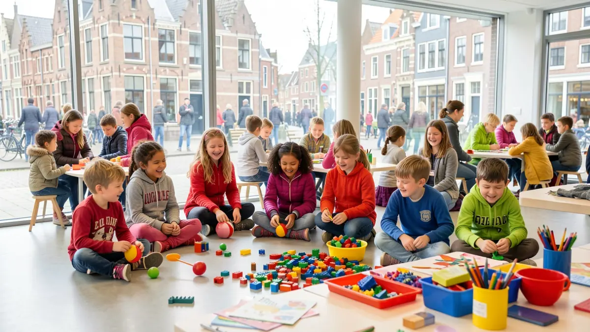 Children enjoying sports and craft camps in Hoogstraten during the autumn and winter holidays.