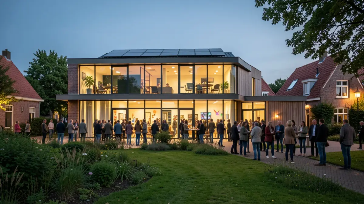 Modern youth center with sustainable architecture in a Flemish municipality.
