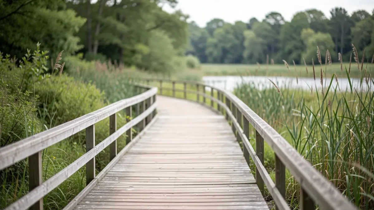 Nieuw vlonderpad in het natuurgebied Cassenbroek bij Bonheiden.