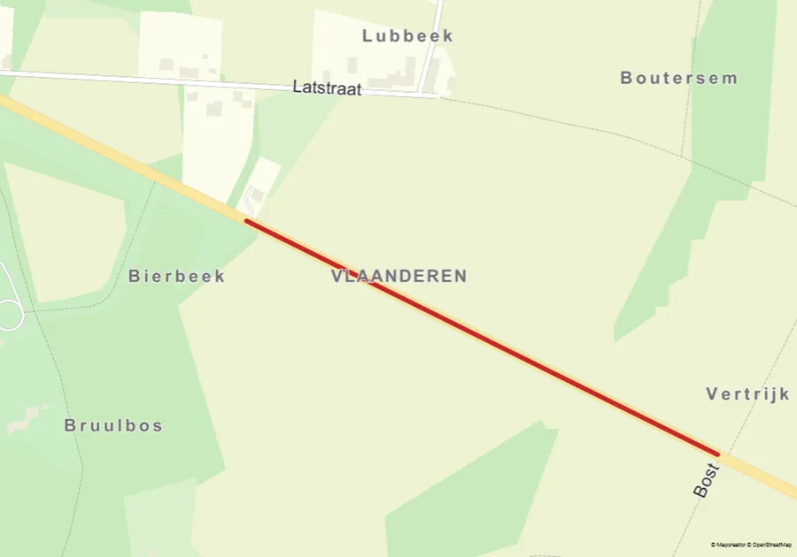 Vernieuwing betonplaten en fietspad op Tiensesteenweg in Bierbeek