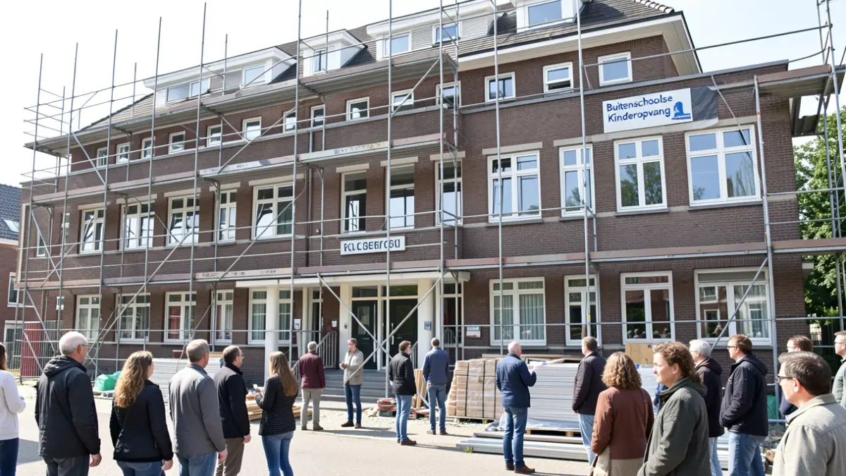 Temporary relocation of 't Kloempke after-school care to VBS De Duizendpoot due to renovations.